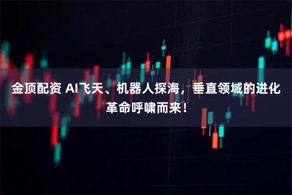 金顶配资 AI飞天、机器人探海，垂直领域的进化革命呼啸而来！